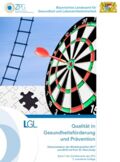 Titelblatt der Handreichung mit Zielscheibe und Dartpfeil in der Mitte