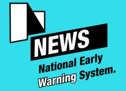 Schriftzug: NEWS - National Early Warning System