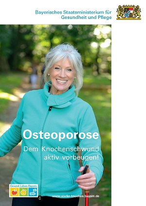Titelseite der Broschüre Osteoporose