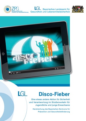 Titelseite zur Handreichung der Aktion Disco-Fieber mit Logo